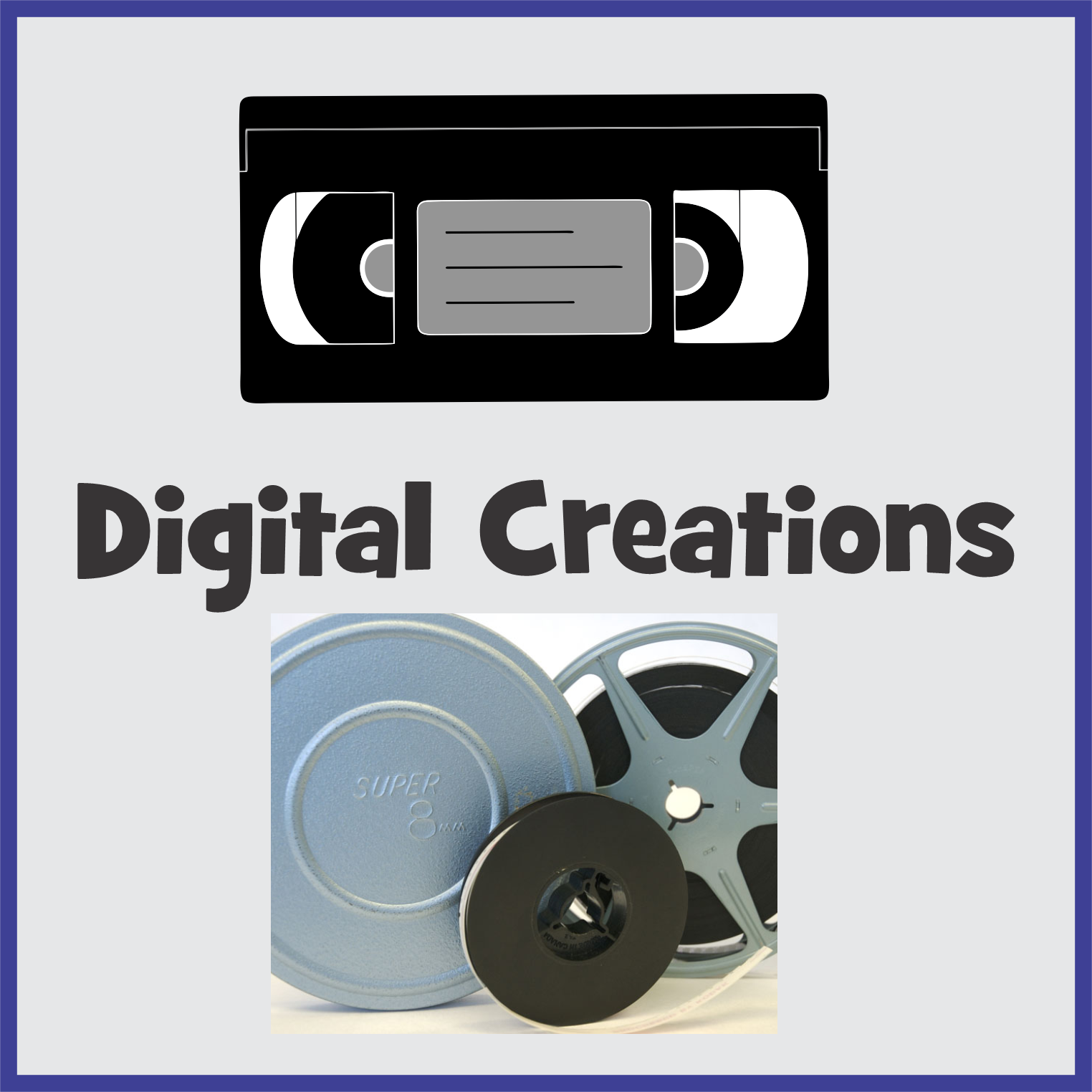 VHS Tape, 8mm Reel to Reels